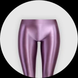 MJINM Women's Low Waist Ankle Length Pants Oily Glossy Tights Pantyhose Skinny Wetlook Sexy Capris Smooth Shiny Elastic Leggings