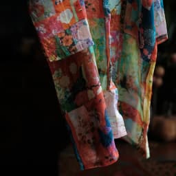 100% Ramie Women Casual Long Shirt New Arrival 2026 Autumn Vintage Style Floral Print Loose Comfortable Female Shirt Dress M2911