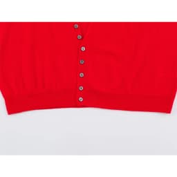 YENKYE New Autumn Women Red Deep V Neck Knit Cardigan Asymmetric Button Loose Long Sleeve Casual Sweater Coat