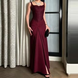 Ladies Sexy Square Collar Lace Evening Dress Spring High Waist Patchwork Draped Long Dress Summer Backless Zips Strap Maxi Dress