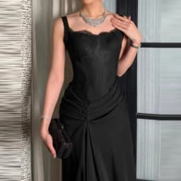Ladies Sexy Square Collar Lace Evening Dress Spring High Waist Patchwork Draped Long Dress Summer Backless Zips Strap Maxi Dress