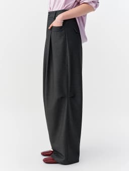 DUSHU Women's Multi‑Size High‑Waisted Wide‑Leg Straight Commuter Suit Pants Comfortable Casual Long Trousers Flattering Bottoms