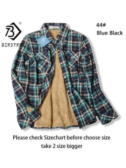 Velvet Thick Warm Women's Plaid Shirt, Female Long Sleeve Tops, M-5XL Winter Fleece Casual Check Blouse, Autumn Clothes T77710A