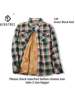 Velvet Thick Warm Women's Plaid Shirt, Female Long Sleeve Tops, M-5XL Winter Fleece Casual Check Blouse, Autumn Clothes T77710A