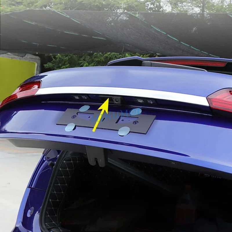 For 2017 2018 2019 2020 Audi Q5 (FY) SQ5 Steel Trunk Tail Gate Trims Strips Decoration Accessories