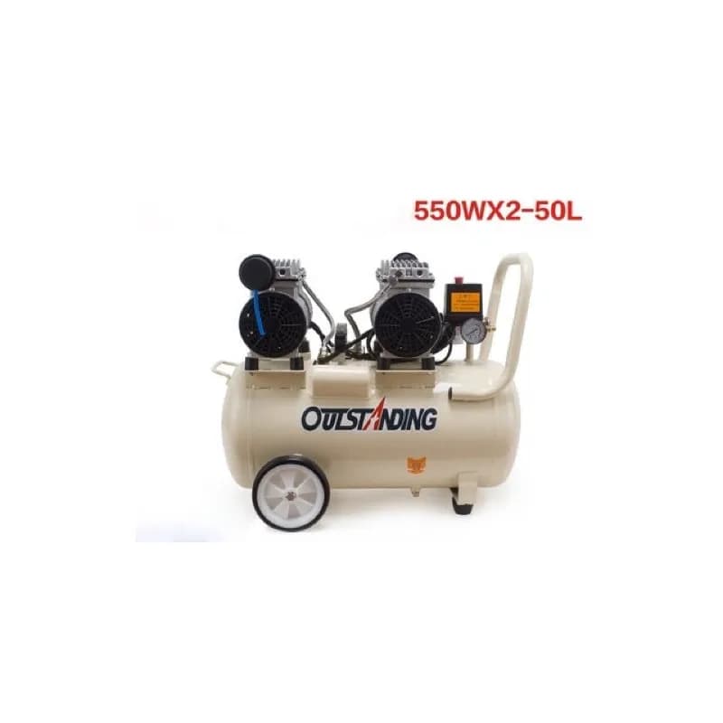 50l Oil Free Silent Air Compressor Air Pump Ots550w X 2-50l