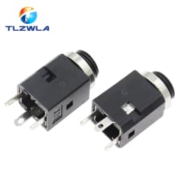 3.5MM Vertical socket 3Pin Stereo Female Socket Jack with Screw 3.5 Audio PJ-341 2 Poles Earphone Hole