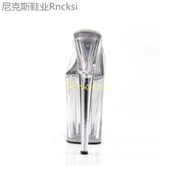 23cm Joker high-heeled toe-leaking fashion stiletto with stylish transparent bottom super high-heeled fishmouth sandals women