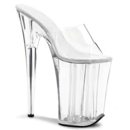 23cm Joker high-heeled toe-leaking fashion stiletto with stylish transparent bottom super high-heeled fishmouth sandals women