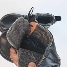 Winter Leather Sheepskin Fur Integrated Wide Toe Woman Short Boots Wool Non-slip Snow Boots Cotton Boots Ankle Women's Shoes