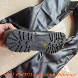ASILETO New Winter Autumn Over Knee Boots 3.5cm Square Heel Round Toe Leather Thigh High Fashion Big Size 45 46 47 48 US17