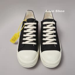 Brand Men Shoe Canvas Low Top Women Sneaker Quality Black Lace Up Designer Luxury Punk Trainer Street Platform Casual Flat Shoe