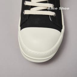 Brand Men Shoe Canvas Low Top Women Sneaker Quality Black Lace Up Designer Luxury Punk Trainer Street Platform Casual Flat Shoe
