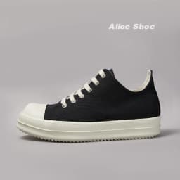 Brand Men Shoe Canvas Low Top Women Sneaker Quality Black Lace Up Designer Luxury Punk Trainer Street Platform Casual Flat Shoe