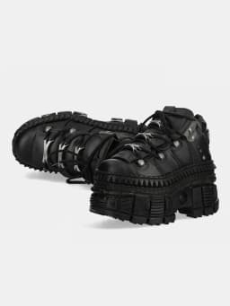 2025 Rock Locomotive Small Leather Goth Platform Retro Metal High-top Street Shooting Men and Women Same Single Shoes 10cm