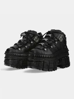 2025 Rock Locomotive Small Leather Goth Platform Retro Metal High-top Street Shooting Men and Women Same Single Shoes 10cm
