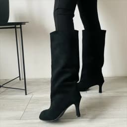Aneikeh Street Punk Style Round Toe Women Knee-High Boots Sexy Thin Heels Shoes Winter Female Modern Long Booties