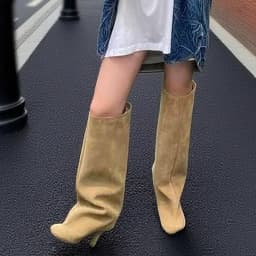 Aneikeh Street Punk Style Round Toe Women Knee-High Boots Sexy Thin Heels Shoes Winter Female Modern Long Booties