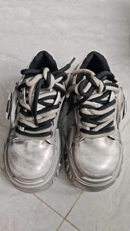 2025 Women Small Man Height Increase New Polished Leather Lace-up Muffin Bottom Thick Sole Low Top Versatile Casual Dad Shoes