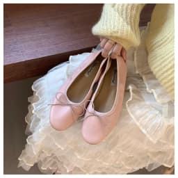 2026 Spring Round Toe Flat Casual Shoes Women Flats Ballet Female Ballerina Soft Moccasins Female Bow Knot Shallow Classic Mujer