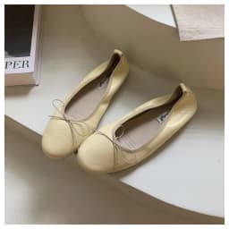 2026 Spring Round Toe Flat Casual Shoes Women Flats Ballet Female Ballerina Soft Moccasins Female Bow Knot Shallow Classic Mujer