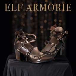 Japanese Retro Lolita Bow Cat's Eye Gem Leather High Heels Pumps Ladies Cupid Heart Mary Jane Lo Shoes Women's Single Shoes