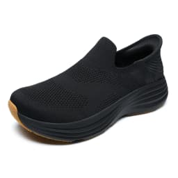 New Men Wide Toe Slip On Mesh Sneakers Breathable Thick Sole Shock Absorbing Walking Shoes Casual Commuting Shoes