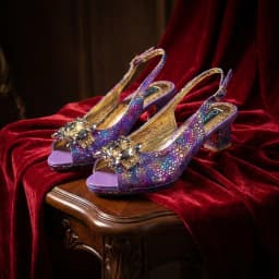 New Arrive Nigerian Women Heel Party Shoes and Bag Set Purple Colour Rhinestone Handbag Italian Design Wedding INS 2026