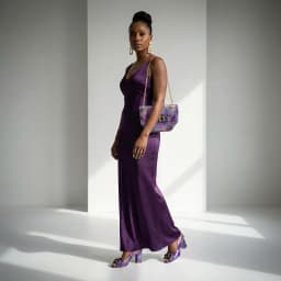 New Arrive Nigerian Women Heel Party Shoes and Bag Set Purple Colour Rhinestone Handbag Italian Design Wedding INS 2026