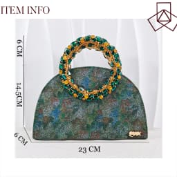 Multicolor Shimmer Rhinestone Circle Women Heels Rhinestone Ring Handle Evening Clutch Wedding Formal Matching Shoe and Bag Set