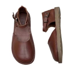 Careaymade-Retro leisure Genuine Leather women's sandals,pure handmade comfortable slip-proof breathable round-headed sandals
