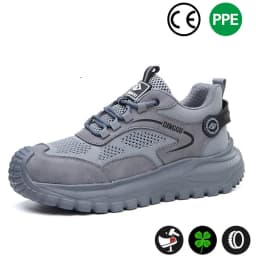 Lightweigh Work Safety Shoes Men Anti-Smash Anti-Puncture Work Shoes Breathable Men Shoes Anti-slip Steel Toe Protection Shoes