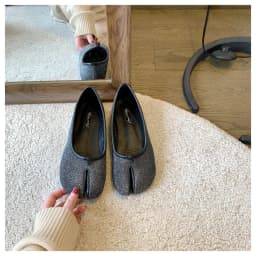 2023 Women Flats Tabi ninja Shoes Women Microfiber Leather Comfy Flats Split Toe Loafers Soft Bottom Moccasins Solid Brief Mujer