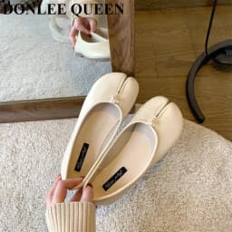 2023 Women Flats Tabi ninja Shoes Women Microfiber Leather Comfy Flats Split Toe Loafers Soft Bottom Moccasins Solid Brief Mujer