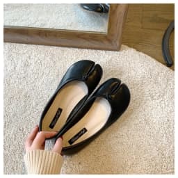 2023 Women Flats Tabi ninja Shoes Women Microfiber Leather Comfy Flats Split Toe Loafers Soft Bottom Moccasins Solid Brief Mujer