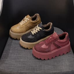 CICIYANG Winter Sneakers Platform Women Genuine Leather 2025 Autumn New Women German Training Shoes Non-slip Sneakers for Ladies