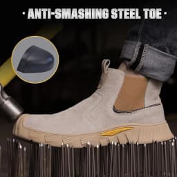 Factory Grade Men's Safety Shoes Comfort Men's Work Shoes Indestructible Puncture Proof Light Outdoor Work Boots