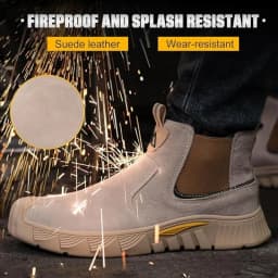 Factory Grade Men's Safety Shoes Comfort Men's Work Shoes Indestructible Puncture Proof Light Outdoor Work Boots