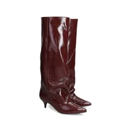 2026New Autumn and Winter Pointed Low Heel Knee High Women's Boots, Fashionable and Versatile Women's Mid Top Boots