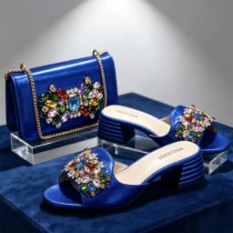 New Italian Design Sandals and Bags Matching Set 2026 Women Heel Party for Gold Color Wedding Bigger Size High Heel Shoes Party