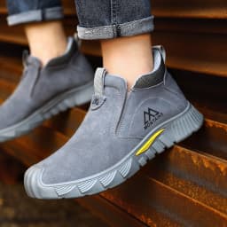 All Season Industrial Safety Shoes for Men Women Steel Toe Sneakers with Impact Resistant Steel Toe Cap Lightweight Comfortable Design for Construction Work Wear Resistant Durable for Daily Labor Full Sizes Perfect Labor Day Gift for Workers