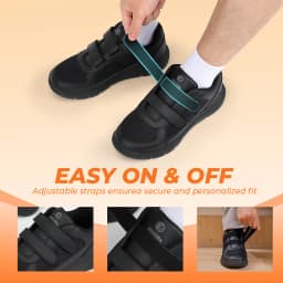 FitVille Men'S Diabetic Shoes Extra Wide 4E Senior Shoe Relieve Neuropathy Suitable For Swollen Foot Pain With Arch Support
