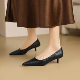 MORAZORA 2026 New Genuine Leather Shoes 4cm High Heels Office Dress Shoes Pointed Toe Fashion Single Shoes