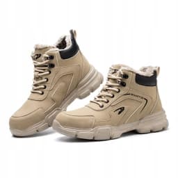 Men's Winter Insulated Work Boots Semi-Boots with Toe Cap S3 PPE Semi-Boots for Work