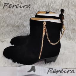 Men Suede Ankle Boots Gold Chain Black Red Velvet Pointed Toe High Heel Shoes Luxury Genuine Leather Side Zipper Chelsea Boots