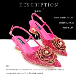New Arrival Elegant Full of Rhinestone Flower Design Style White Color Party Wedding Pointed Toe Women Shoes and Bag Set