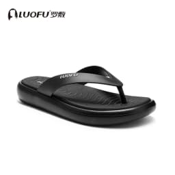 LUOFU Men's New Flip Flops Summer Outdoor Anti Slip Fashion Simple Thick Bottom Holiday Slippers Sandals