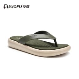 LUOFU Men's New Flip Flops Summer Outdoor Anti Slip Fashion Simple Thick Bottom Holiday Slippers Sandals