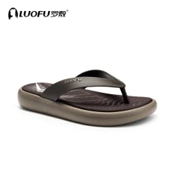 LUOFU Men's New Flip Flops Summer Outdoor Anti Slip Fashion Simple Thick Bottom Holiday Slippers Sandals