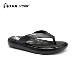 LUOFU Men's New Flip Flops Summer Outdoor Anti Slip Fashion Simple Thick Bottom Holiday Slippers Sandals
